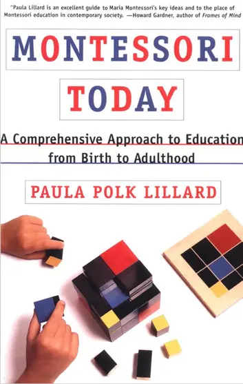 Montessori Today book cover and educational tools.