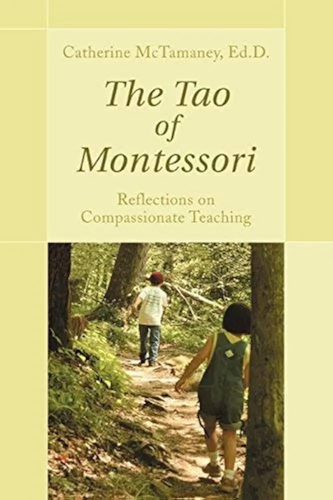 Book cover: The Tao of Montessori, children walking.